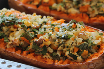 Butternut farcie berce ail des ours - Recette oumbi.fr